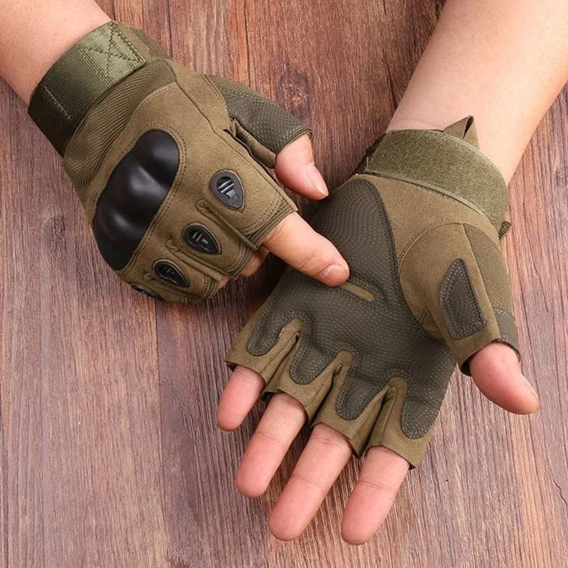 Cycling Glove Padded - Half Finger Men's Gloves Outdoor Military