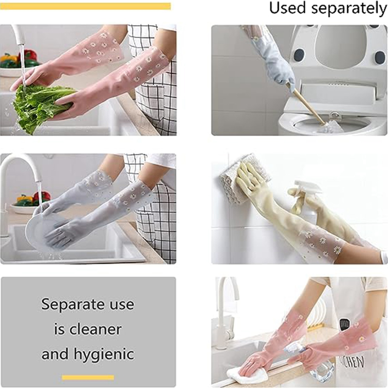 Dishwashing Cleaning Gloves 3  - đánh giá và giá Rubber Glove Cleaning