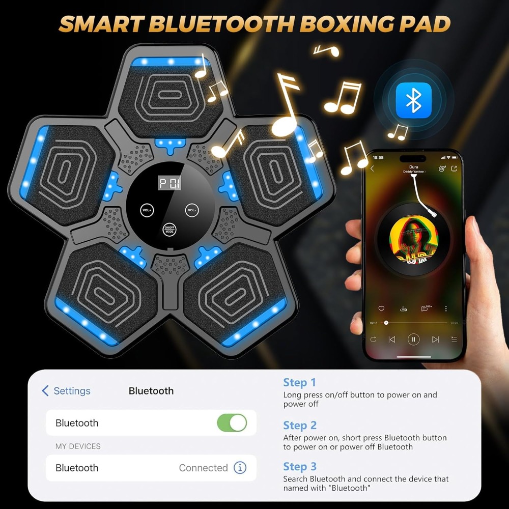 Music Boxing Machine for Adult - đánh giá và giá Workout Glove Gym