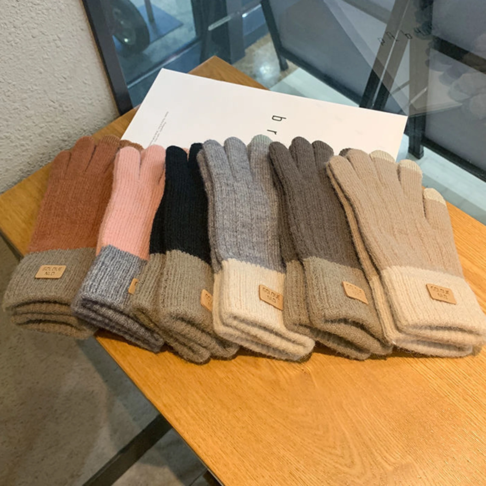 Women's Cable Knit Gloves Warm - đánh giá và giá Wool Glove Lined