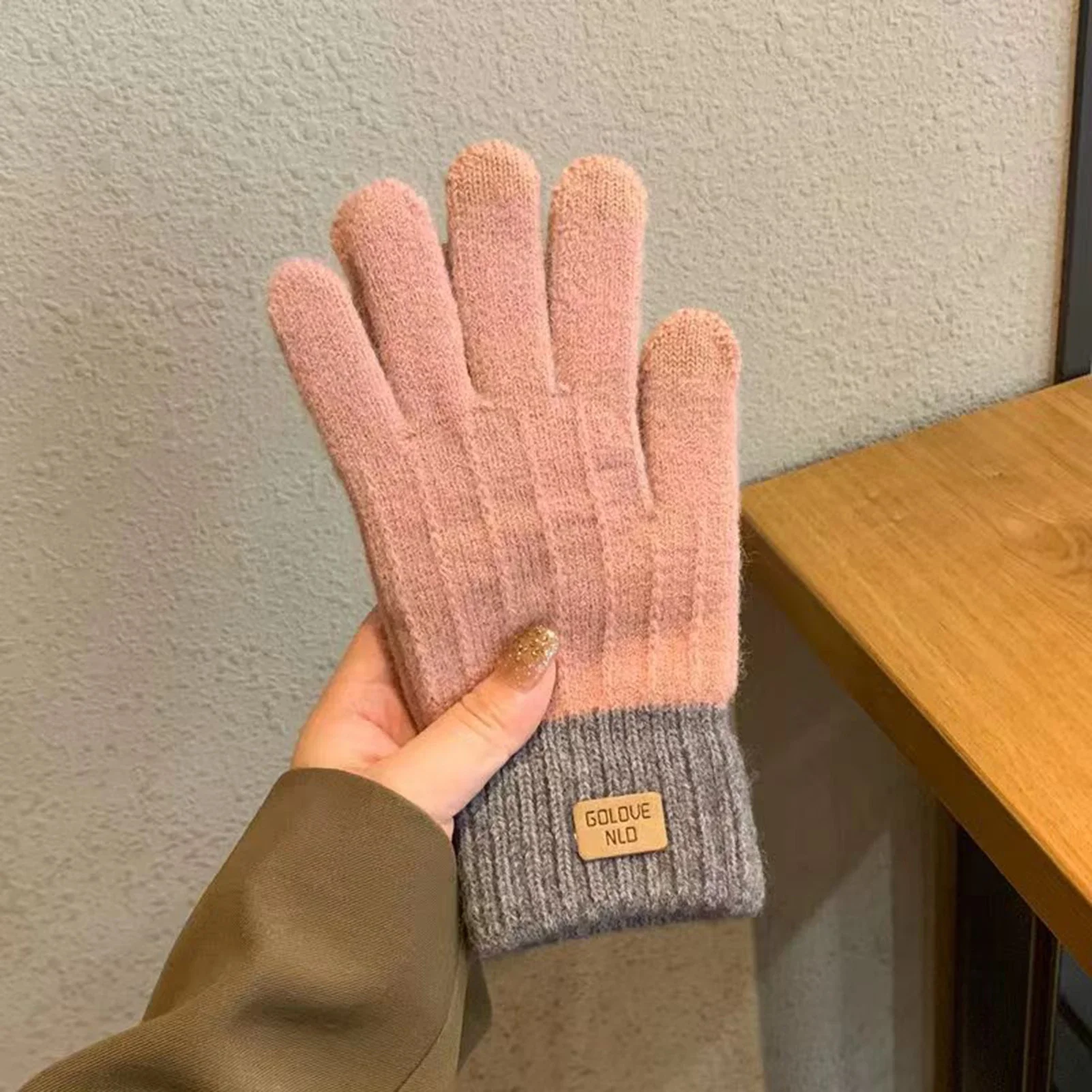 Women's Cable Knit Gloves Warm - đánh giá và giá Wool Glove Lined