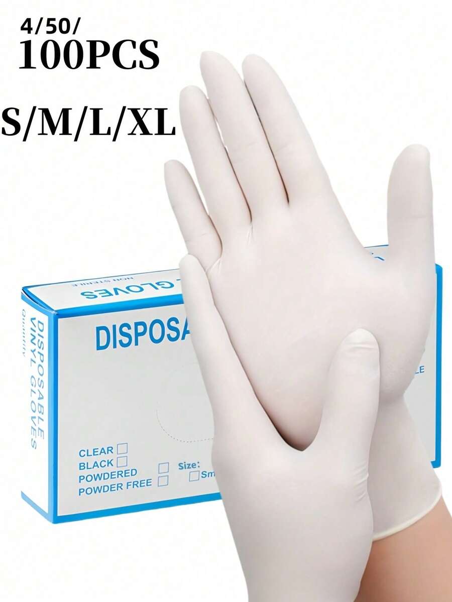 100pcs White Disposable Nitril - đánh giá và giá Latex Disposable Glove
