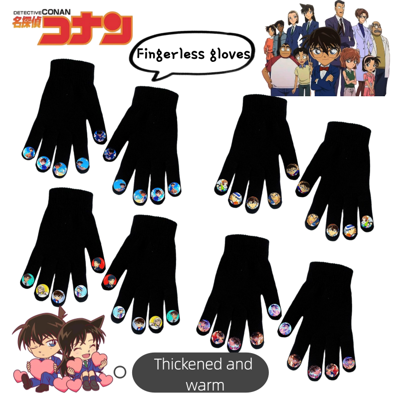 New Detective Conan Anime Prin - đánh giá và giá Fingerless Glove Knit