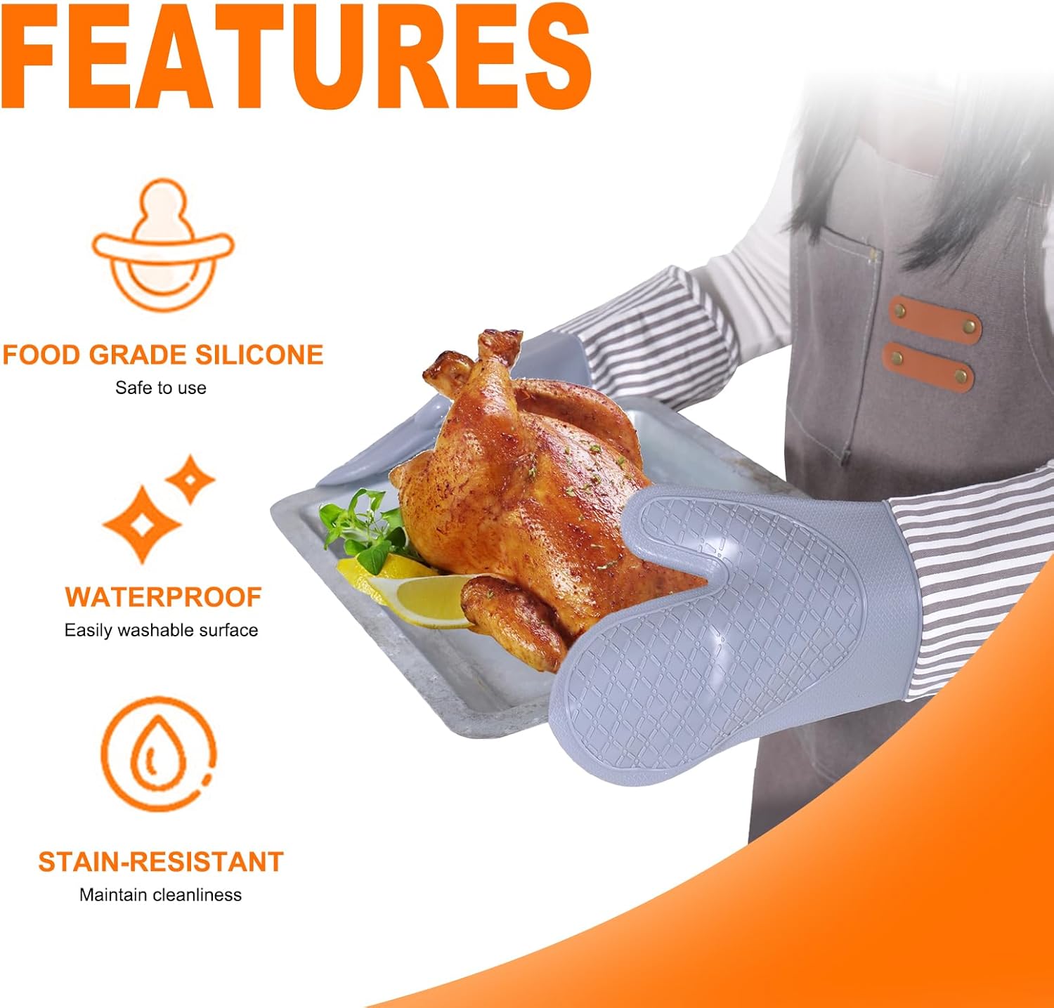 Silicone Oven Mitts, 500°F Hea - đánh giá và giá Oven Mitt Silicone