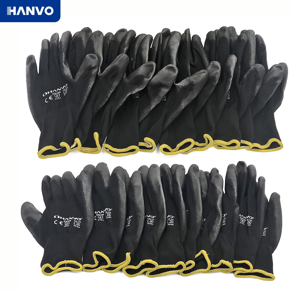 10 Pairs PU Nitrile Safety Coa - đánh giá và giá Nitrile Mechanic Glove