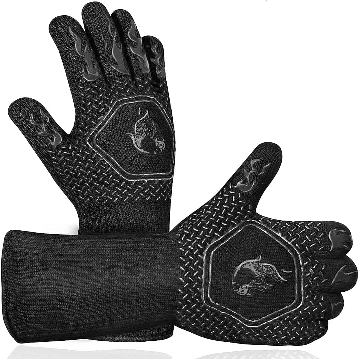 BBQ Grill Gloves High Temp Res - đánh giá và giá Oven Mitt Silicone