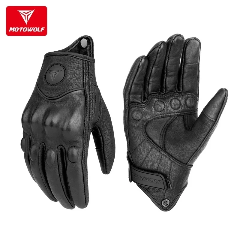 Leather Motorcycle Gloves Men' - đánh giá và giá Motorcycle Glove Knuckle
