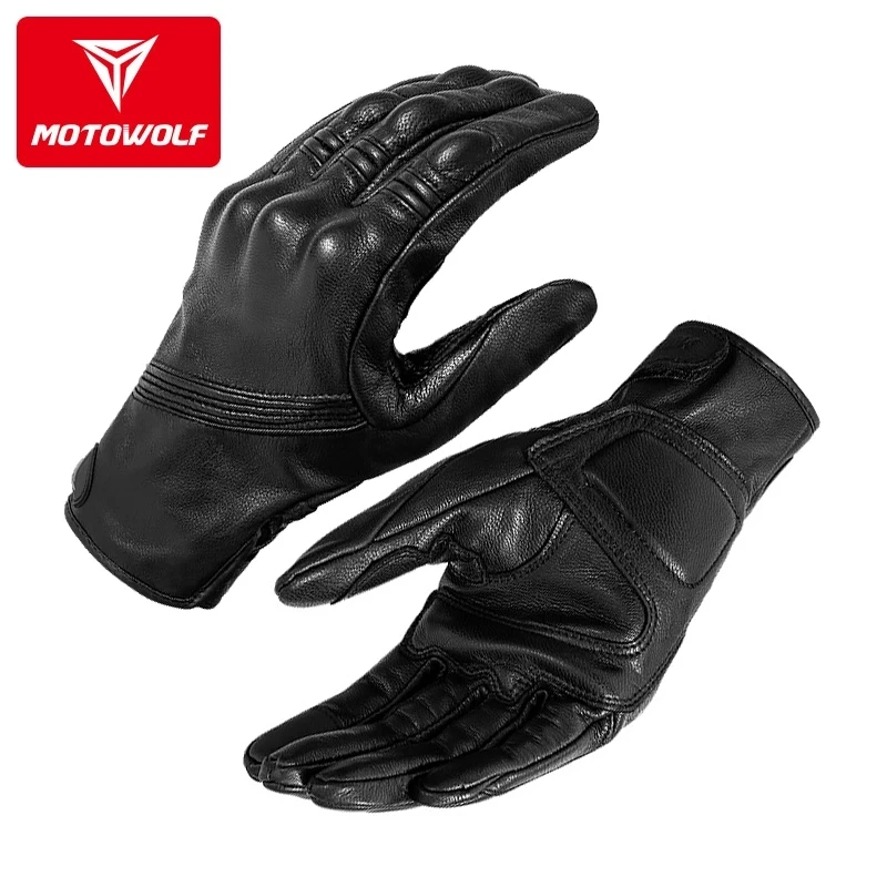 Leather Motorcycle Gloves Men' - đánh giá và giá Motorcycle Glove Knuckle