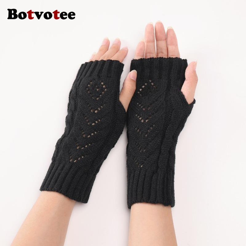 Botvotee Y2k Accessories Free  - đánh giá và giá Fingerless Glove Knit