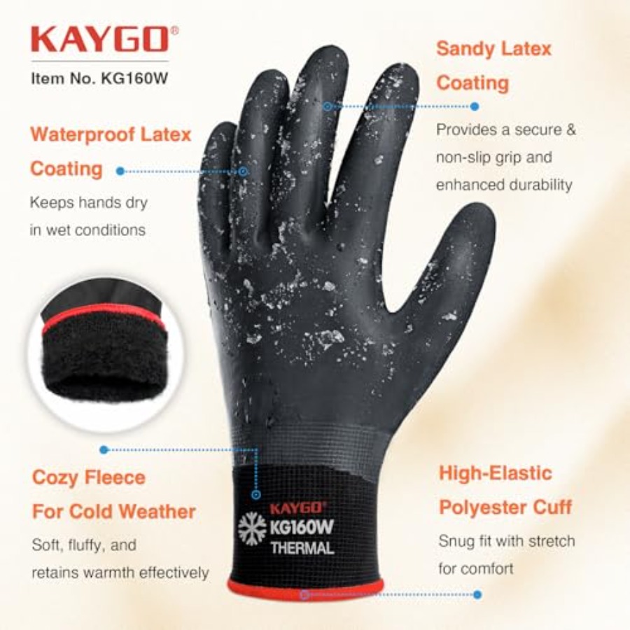 Winter Waterproof Work Gloves  - đánh giá và giá Winter Glove Insulated