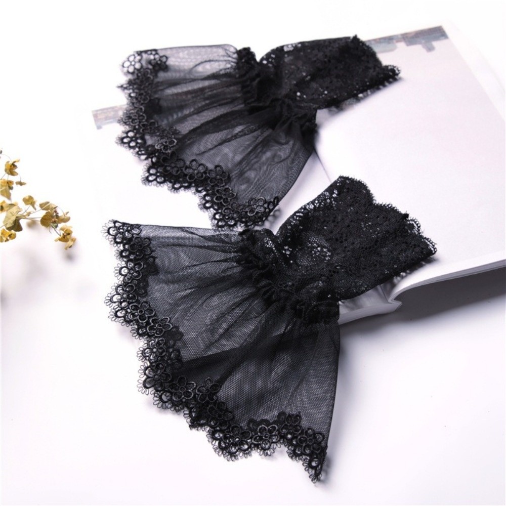 Korean Pleated Ruffles Detacha - đánh giá và giá Fingerless Glove Knit