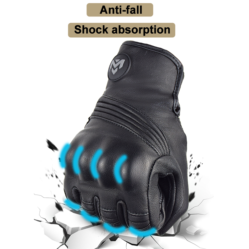 Men's Retro Perforated Leather - đánh giá và giá Cycling Glove Padded