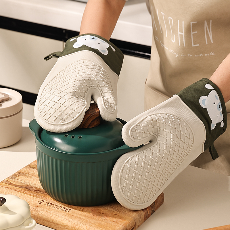 Silicone heat insulation glove - đánh giá và giá Oven Mitt Silicone