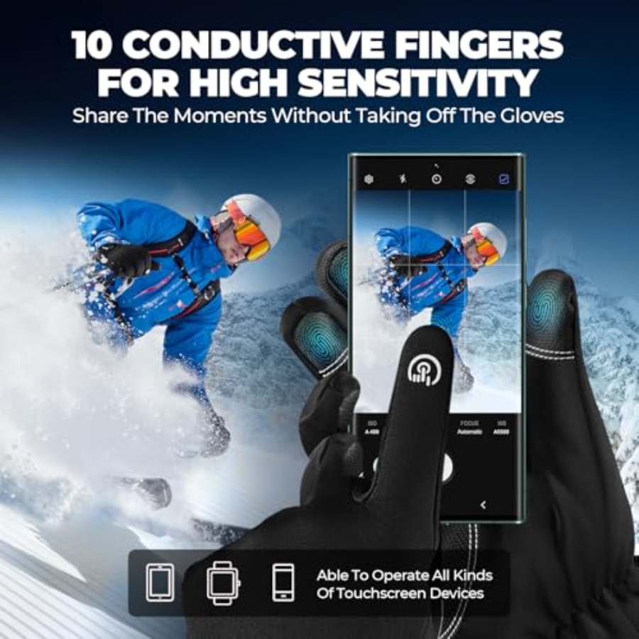 krosa Winter Gloves For Men Wo - đánh giá và giá Ski Glove Waterproof