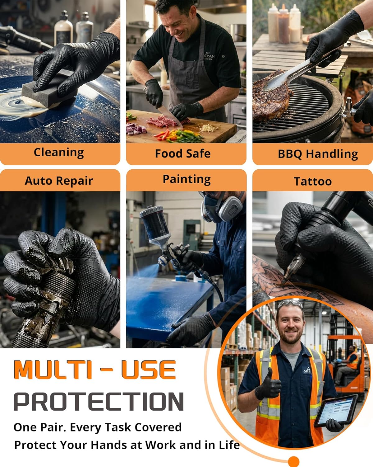 9mil Heavy Duty Disposable Nit - đánh giá và giá Nitrile Mechanic Glove