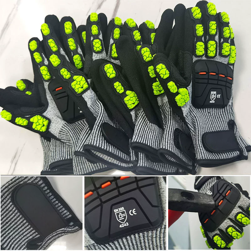 HPPE anti-cutting gloves, TPR  - đánh giá và giá Cut Resistant Glove
