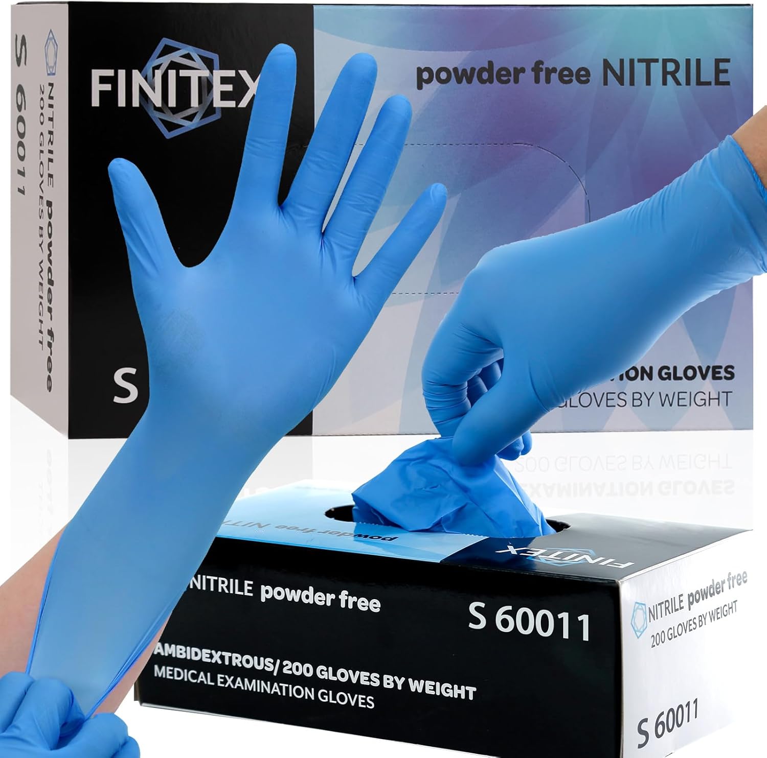 Blue Nitrile Exam Gloves - 200 - đánh giá và giá Exam Glove Nitrile