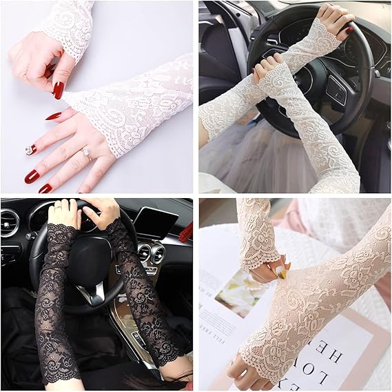 New 1Pair Sexy Lace Hollow-Out - đánh giá và giá Fingerless Glove Knit