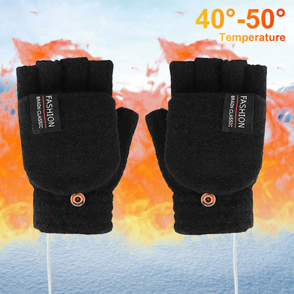 USB Electric Heated Gloves Adj - đánh giá và giá Fingerless Glove Knit