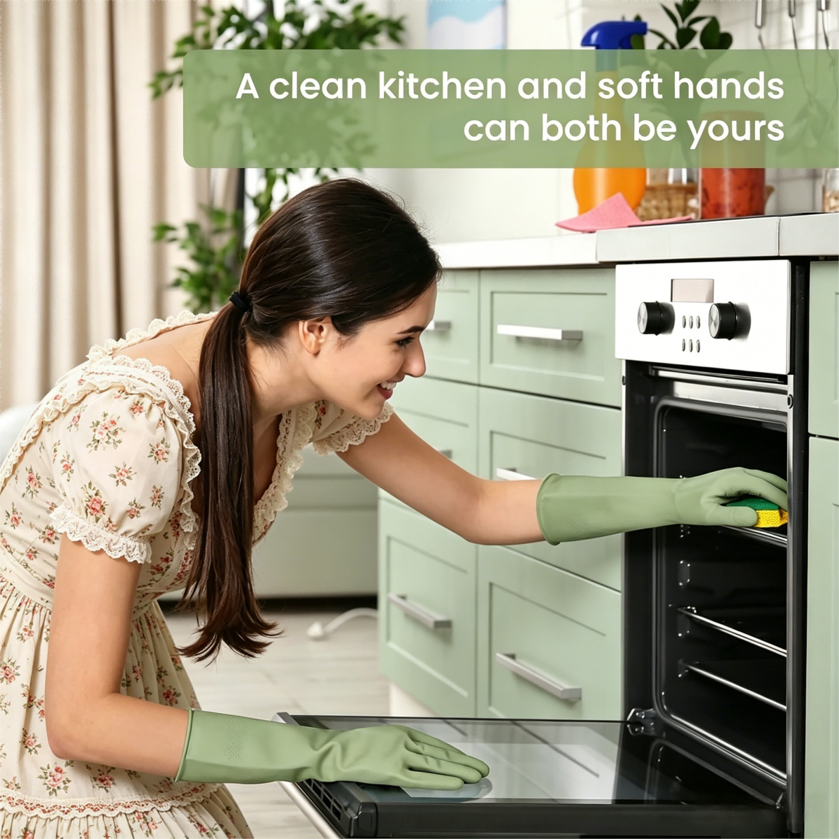 4 Pairs Reusable Rubber Dishwa - đánh giá và giá Dish Glove Rubber