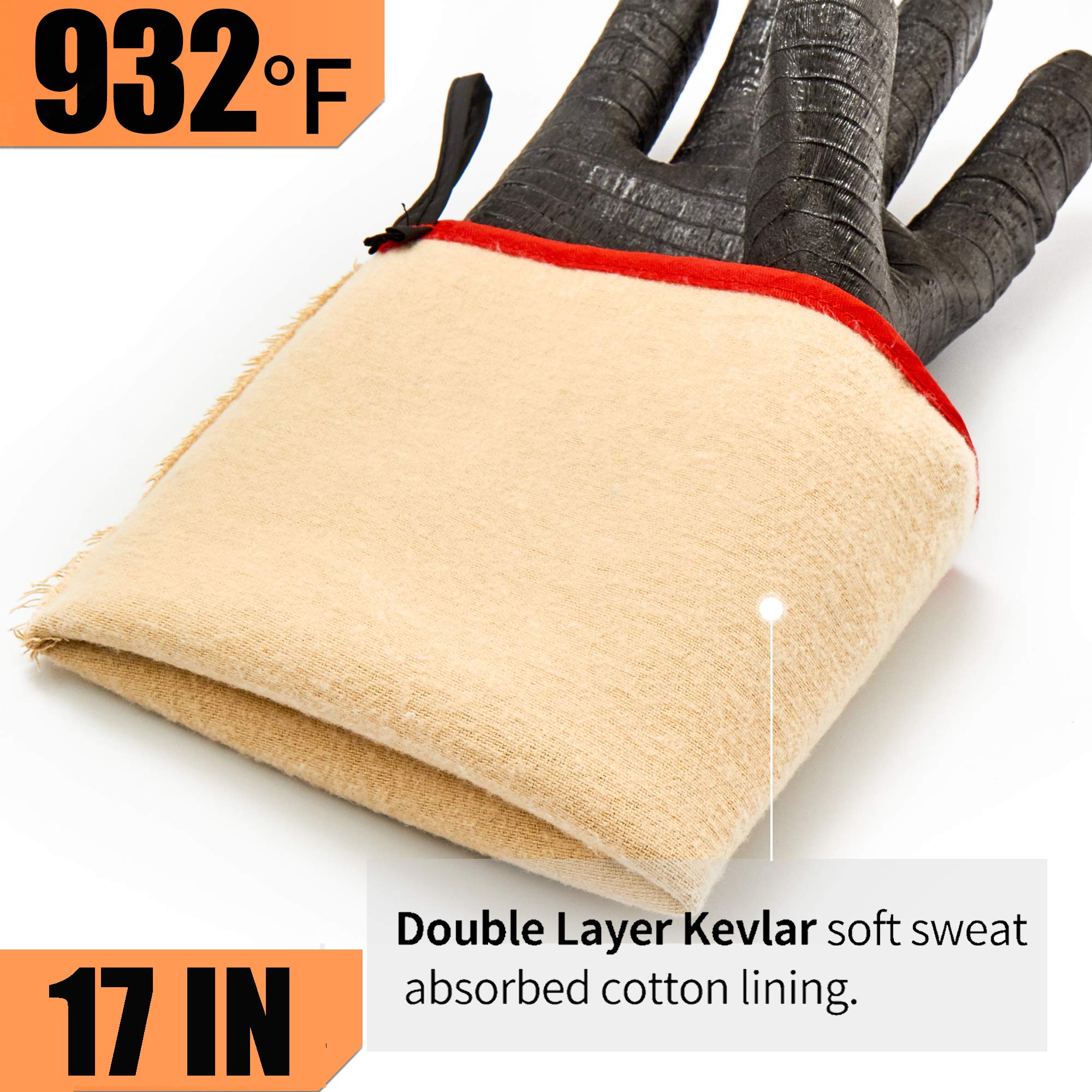 BBQ Gloves 18IN 932℉ Heat Resi - đánh giá và giá Rubber Glove Cleaning