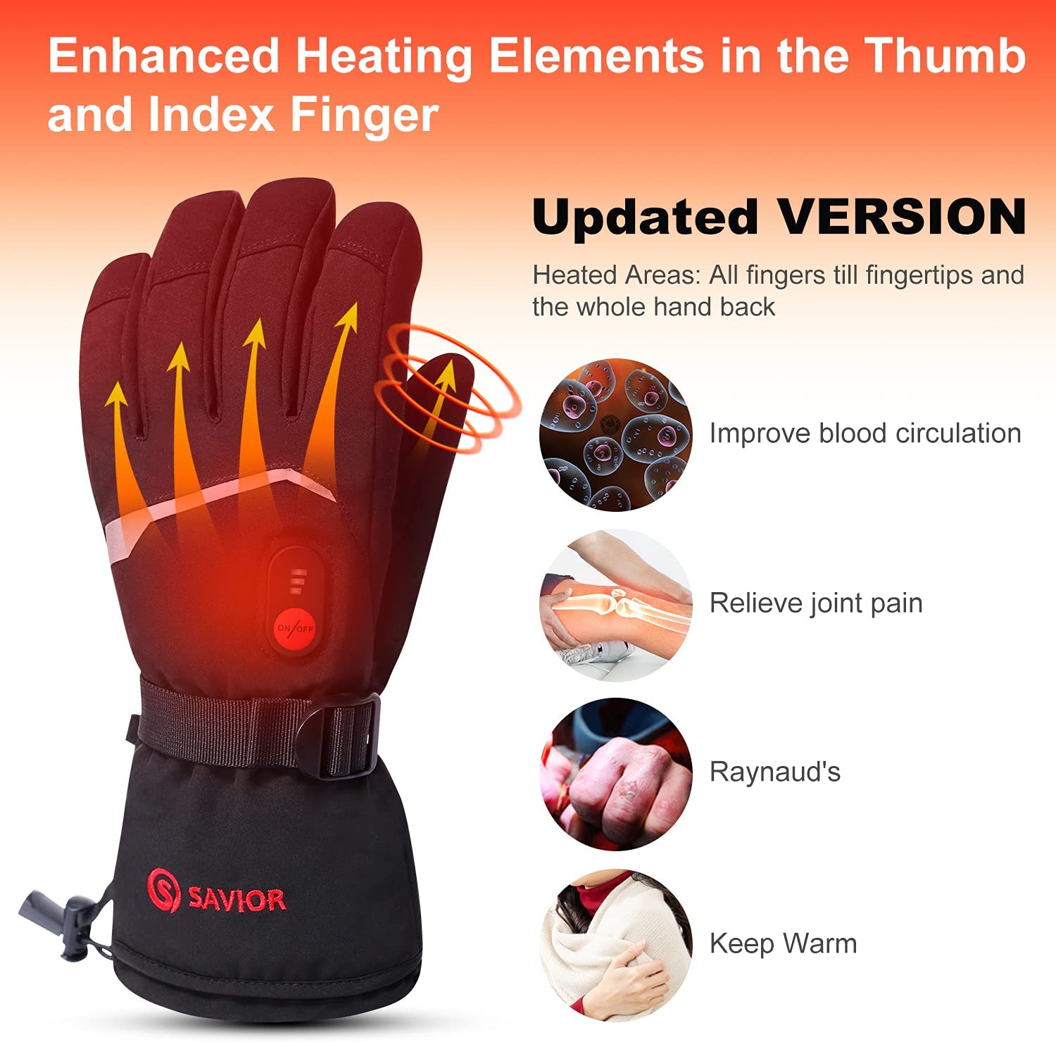 SNOW DEER Winter Heated Gloves - đánh giá và giá Ski Glove Waterproof