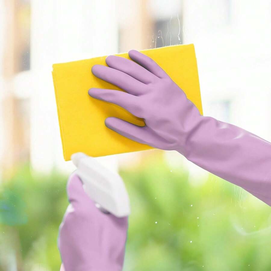 6 Pairs Rubber Cleaning Gloves - đánh giá và giá Dish Glove Rubber