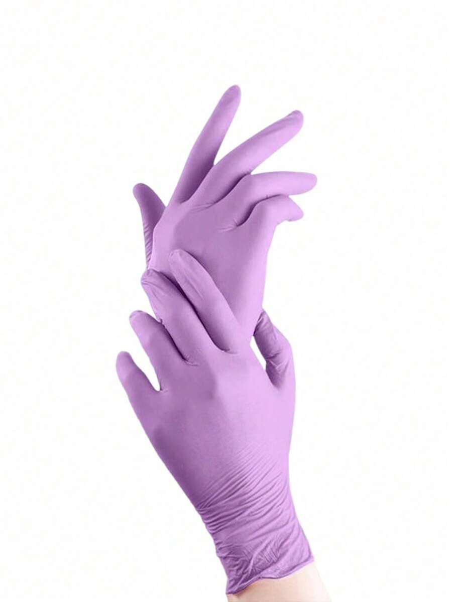100/50/4pcs Disposable Purple  - đánh giá và giá Latex Disposable Glove