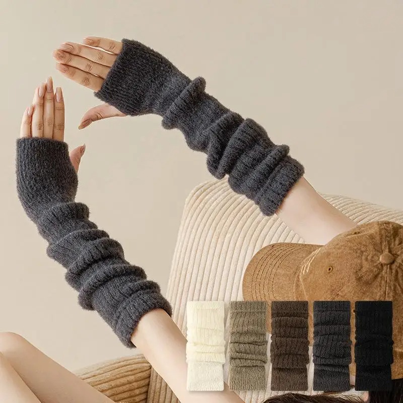 Winter Warm Long Sleeves Glove - đánh giá và giá Fingerless Glove Knit