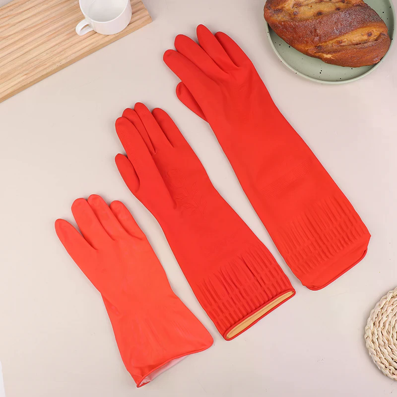 1Pair Latex Long Dish Washing  - đánh giá và giá Dish Glove Rubber