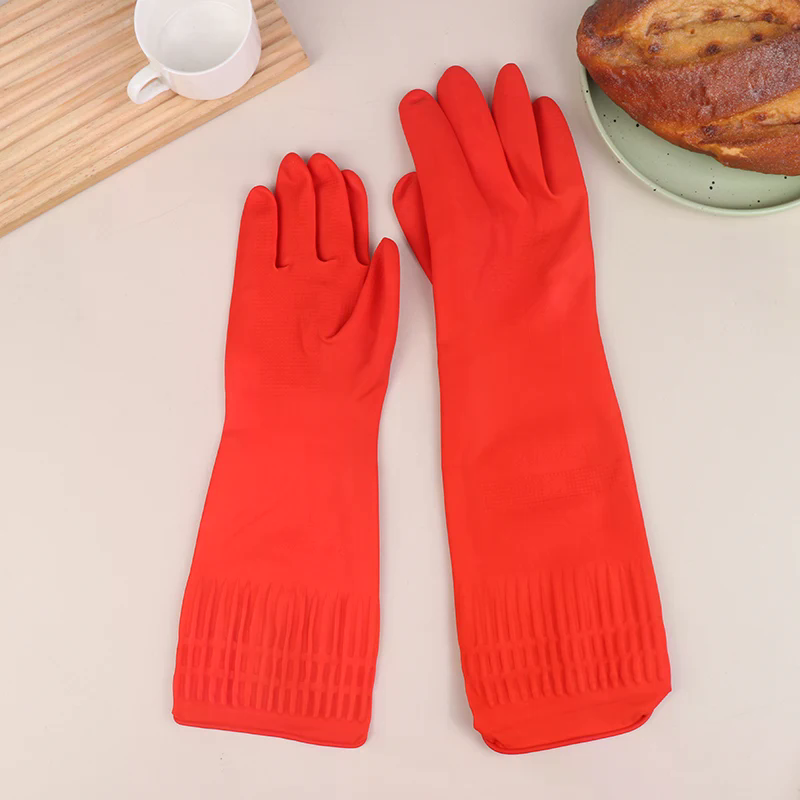 1Pair Latex Long Dish Washing  - đánh giá và giá Dish Glove Rubber
