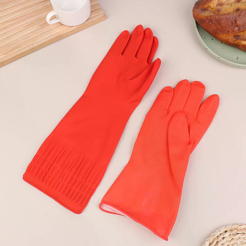 1Pair Latex Long Dish Washing  - đánh giá và giá Dish Glove Rubber