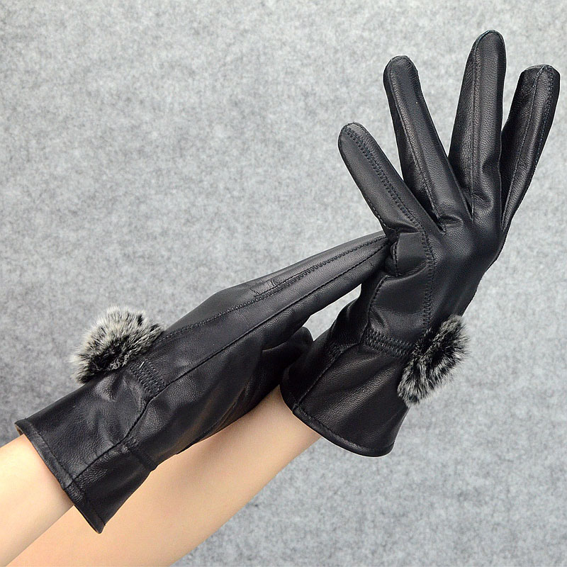 Women Winter Genuine Leather G - đánh giá và giá Wool Glove Lined
