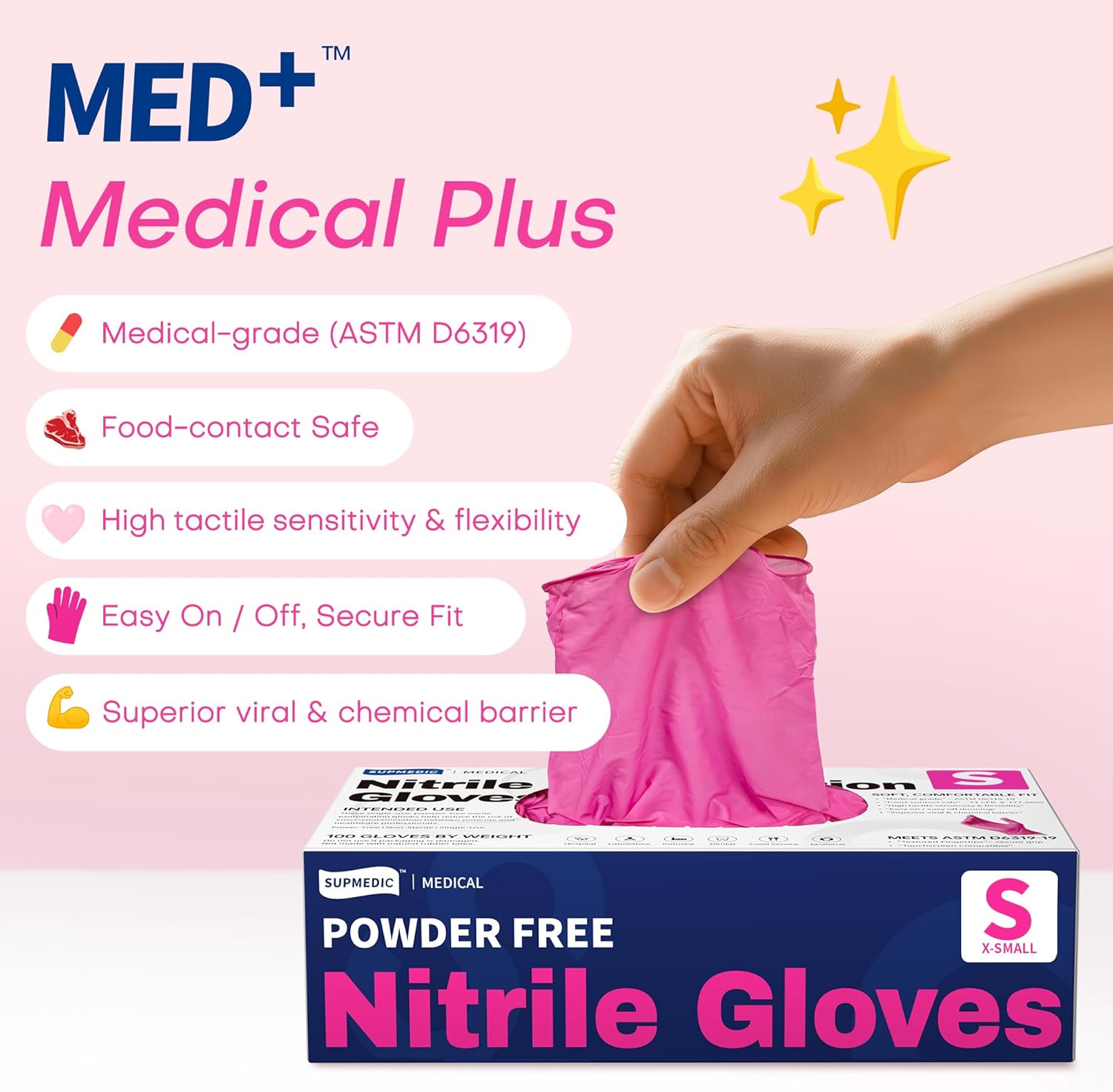 4 Mil Nitrile Exam Gloves, Pow - đánh giá và giá Exam Glove Nitrile