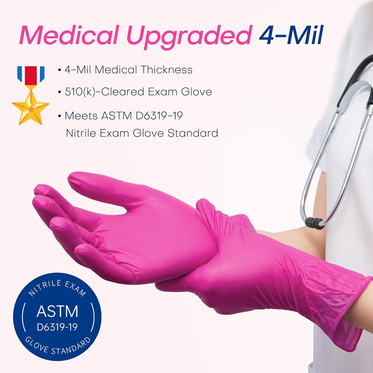 4 Mil Nitrile Exam Gloves, Pow - đánh giá và giá Exam Glove Nitrile