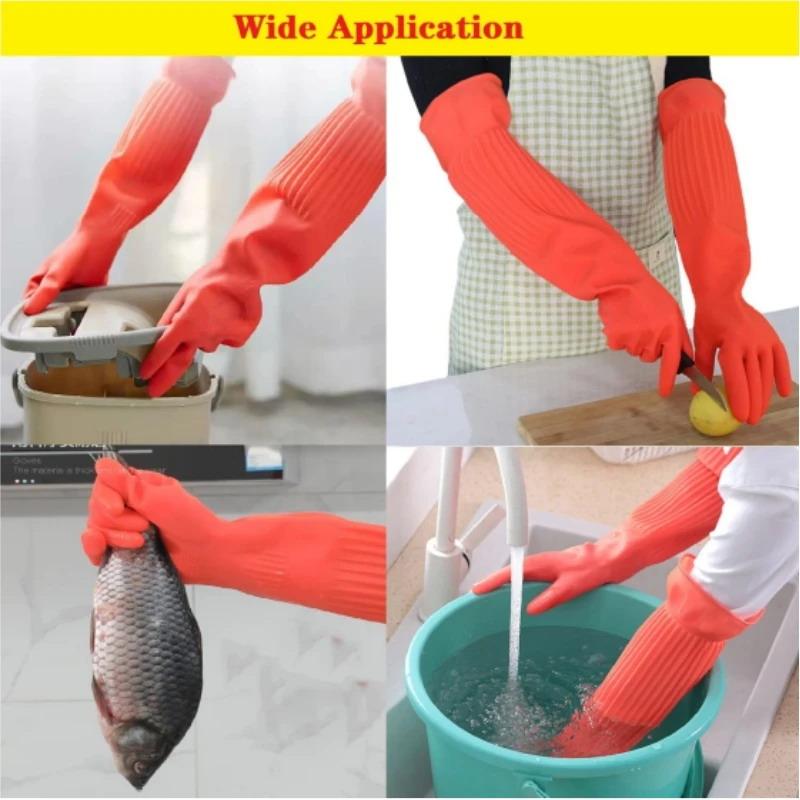 Long Reusable Rubber Dishwashi - đánh giá và giá Dish Glove Rubber