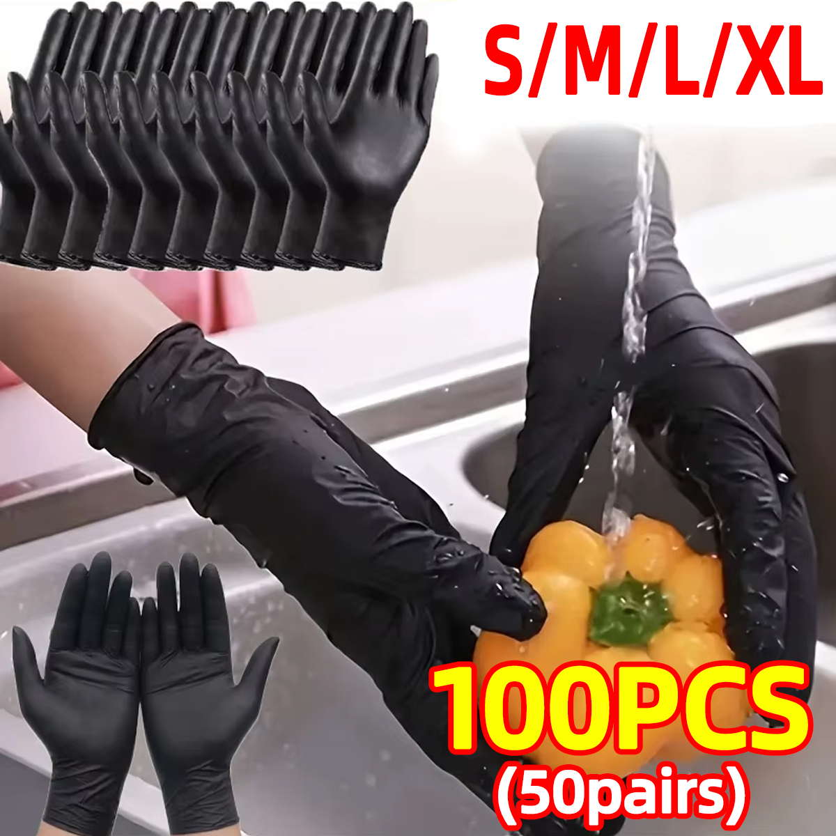 Heavy-Duty Black Disposable Ni - đánh giá và giá Nitrile Mechanic Glove