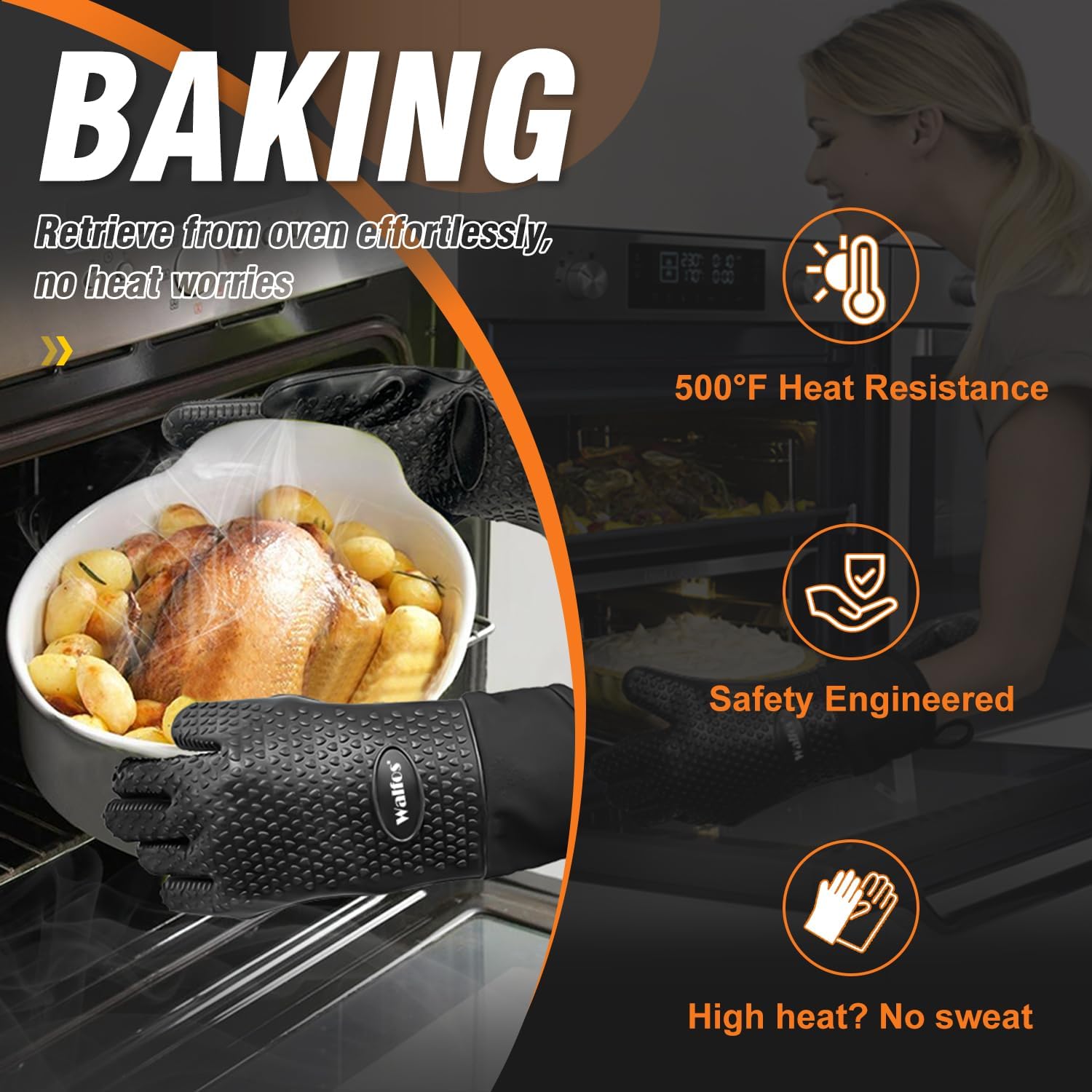 Heat Resistant Silicone BBQ Gl - đánh giá và giá Heat Resistant Glove