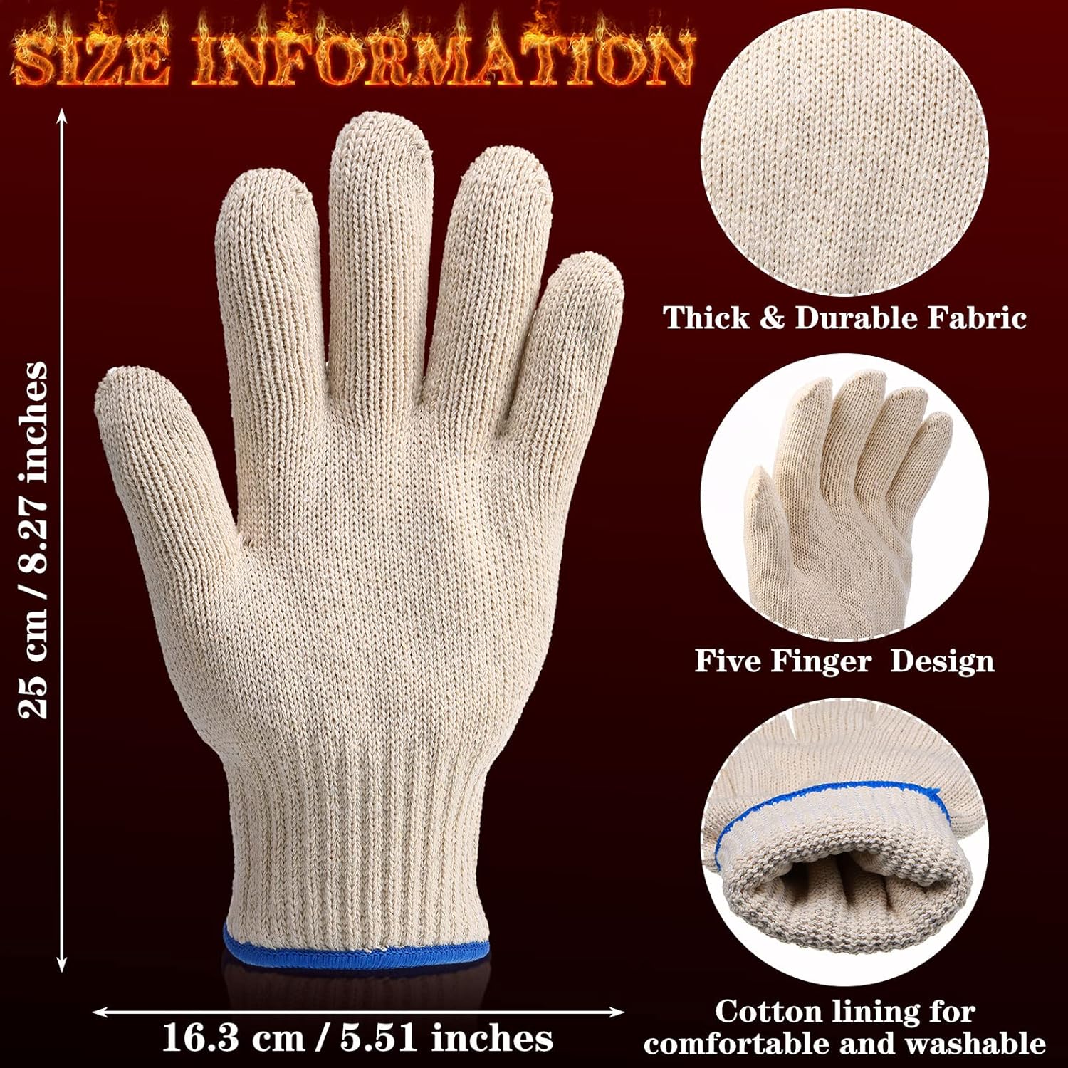4 Pairs Heat Resistant Gloves, - đánh giá và giá Heat Resistant Glove