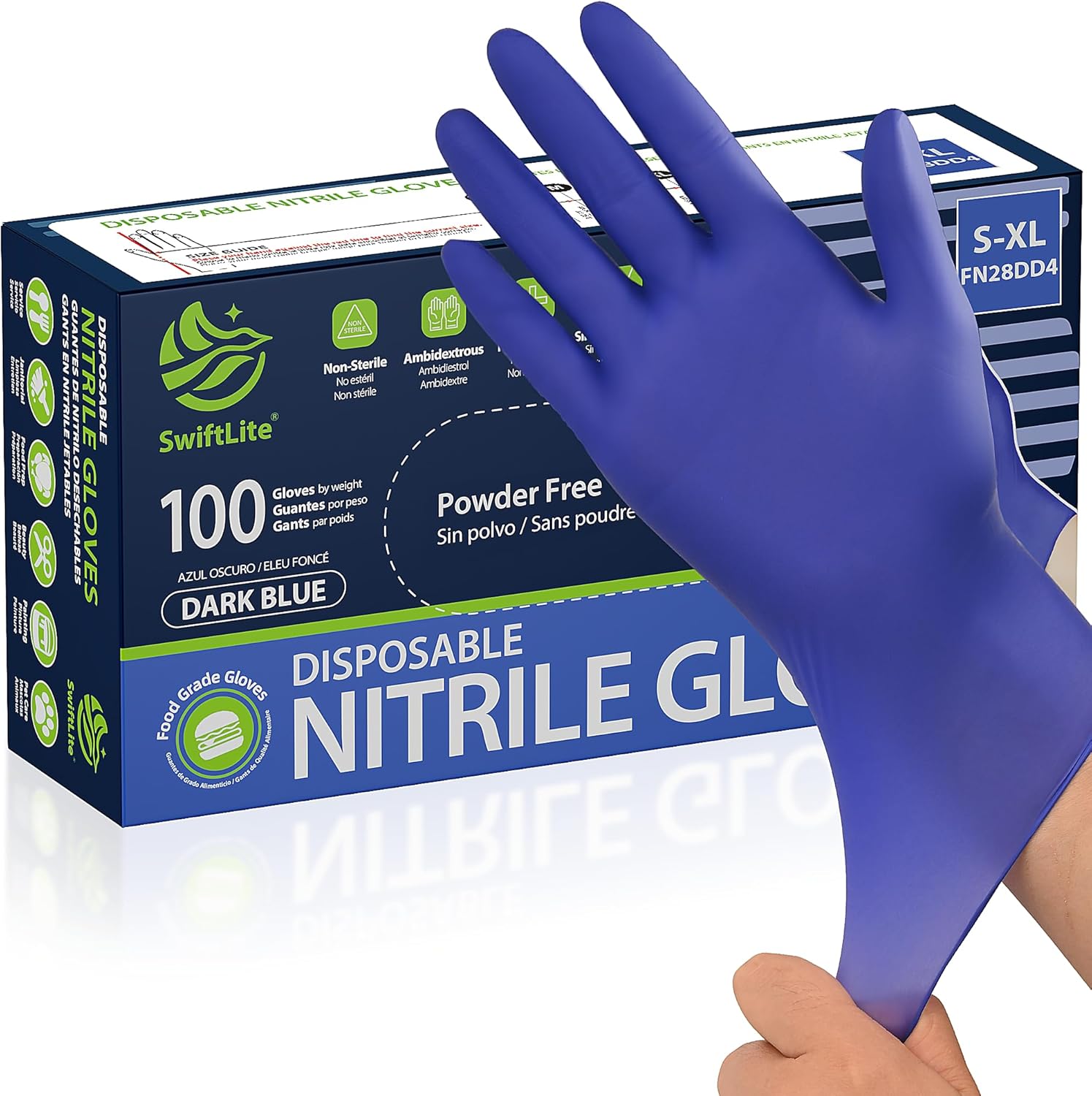 Disposable Nitrile Gloves, Foo - đánh giá và giá Rubber Glove Cleaning