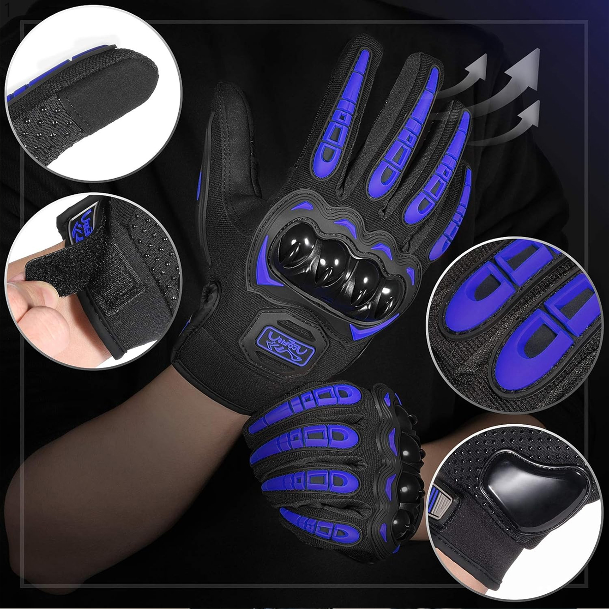 Men Motorcycle Gloves Touch Sc - đánh giá và giá Motorcycle Glove Knuckle