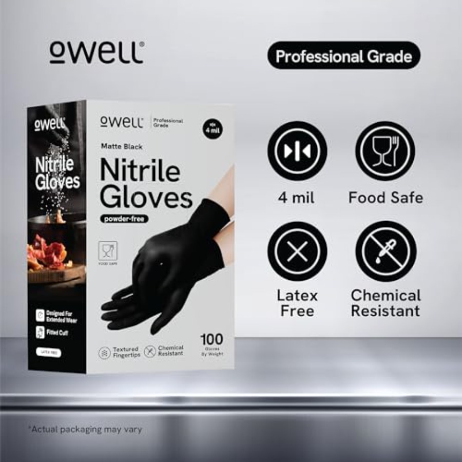 ® Black Nitrile Gloves - 4 Mil - đánh giá và giá Exam Glove Nitrile