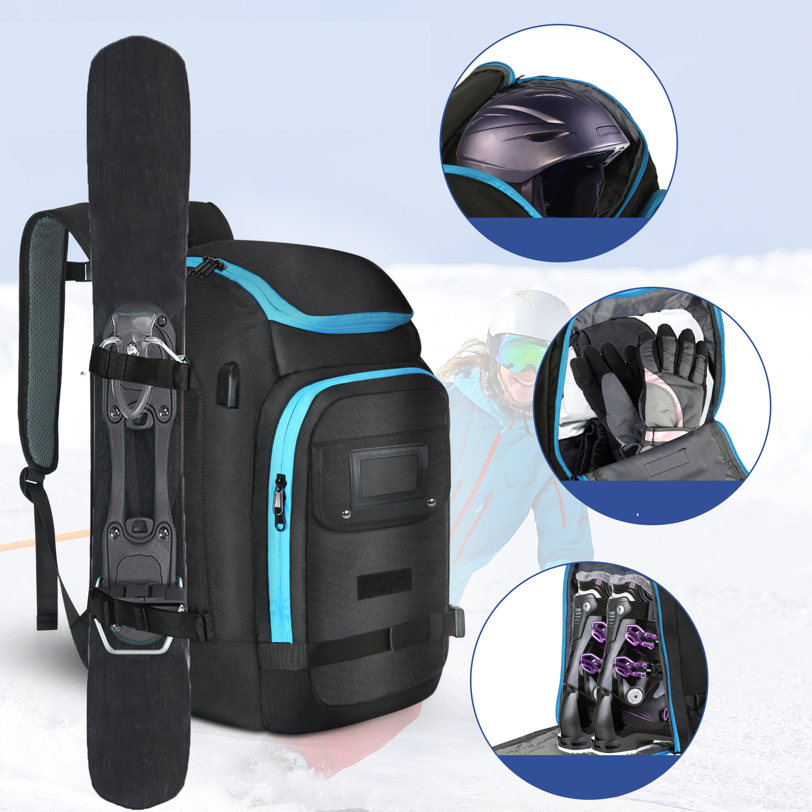 Ski Boots Bag Outdoor Skiing C - đánh giá và giá Ski Glove Waterproof