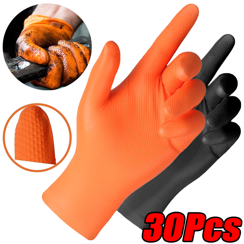 30/10Pcs Thick 8mil Nitrile Gl - đánh giá và giá Nitrile Mechanic Glove